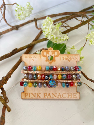 Shout Out Bracelets Multi Bracelets Pink Panache