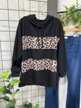 Zelda Black Leo Shirts & Tops Heimish USA