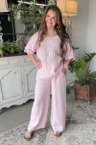 Elena Top Blush Shirts & Tops Sole Luna
