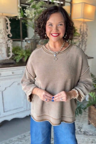 Harbin Sweater Mocha Sweater Blu Pepper