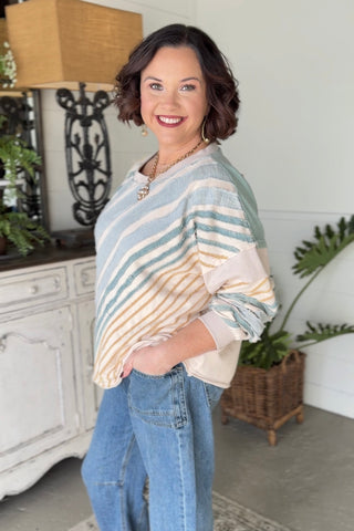 Shuffle Lt Taupe/Cloud Shirts & Tops Oli & Hali