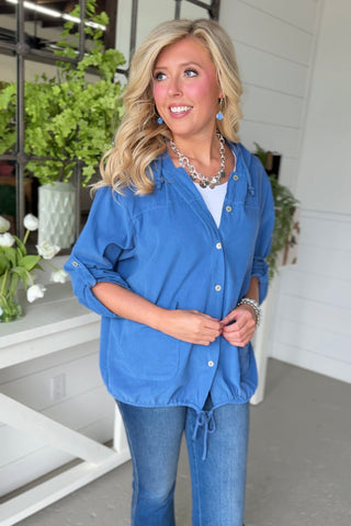 Cool Breeze Corduroy Jacket Blue Jacket S F Moda