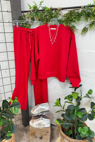 Keep Movin Scuba Set Black Top & Pant Set Zenana