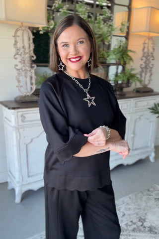 Brynlee Top Black by Umgee Shirts & Tops Umgee