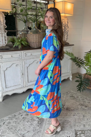 Mary Kate Maxi Dress Cerulean by Umgee Dresses Umgee
