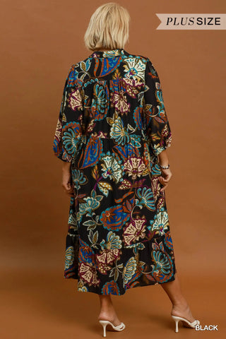 Flourish Dress Black by Umgee Dresses Umgee