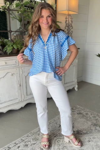 Laurie Top Blue by Umgee Shirts & Tops Umgee