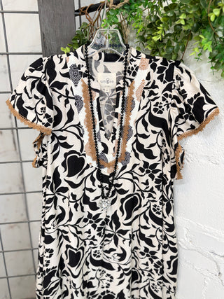 Betty Lou Maxi Dress Black Mix by Umgee Dresses Umgee