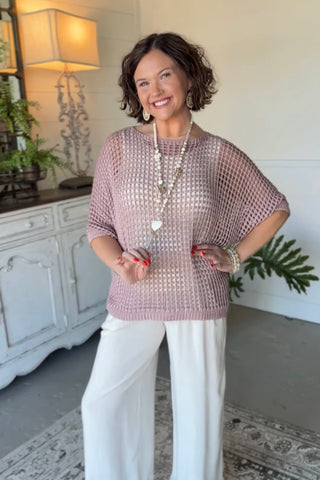 Easy Days Mauve sweater Carolina