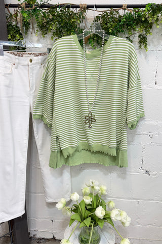 Anniston Top Lime by Peach Love Shirts & Tops Peach Love