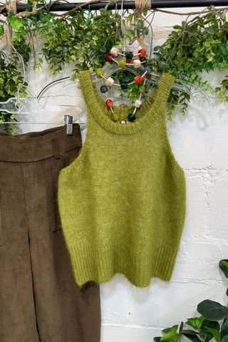 Gleeful Cardigan Set Moss by POL