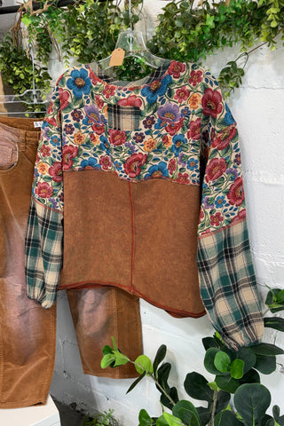 Winslet Top Chestnut by Easel Shirts & Tops Easel