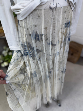 Galaxies Skirt Astro Beige