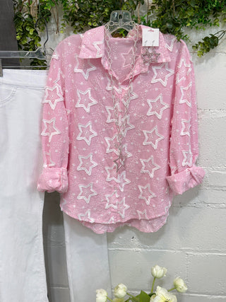 My Stars Top Pink Shirts & Tops Miss Carla