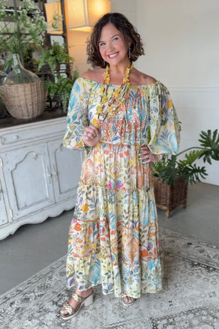 Small Town Maxi Dress Vanilla by POL Clothing Dresses Pol Clothing