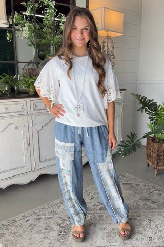 Cheryl Top White by Easel Shirts & Tops Easel