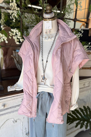 Cool Change Vest Dusty Rose