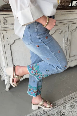 Carleen Jeans Washed Denim by Easel Jeans Easel
