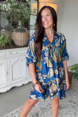 Briar Patch Dress Navy by Umgee Dresses Umgee