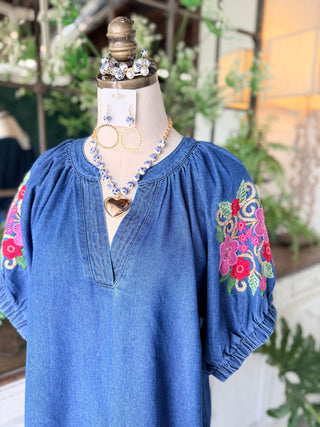 Foothills Top Denim by Umgee Shirts & Tops Umgee