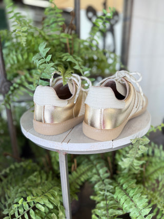 Trackstar Sneakers Gold Metallic Shoes Dirty Laundry