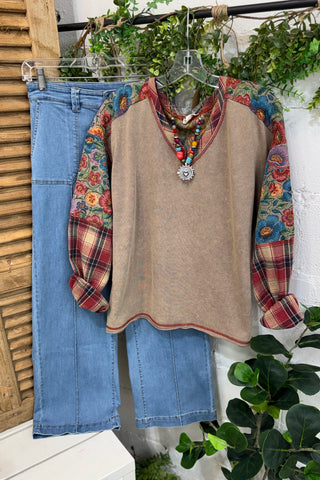 Winslet Top Mushroom by Easel Shirts & Tops Easel