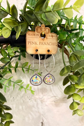 Arabella Earrings Silver by Pink Panache