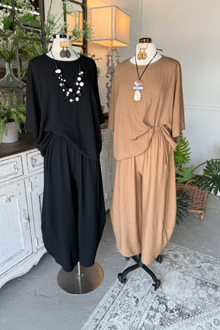 Chancy Pant Set Black