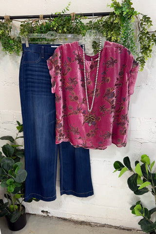 Karma Top Pink by Umgee Shirts & Tops Umgee