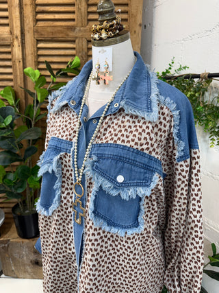 Cover Your Tracks Top Denim Mix