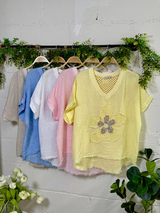 Spring Bling Top Beige limited stock Shirts & Tops New Afeis