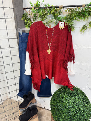 Wind Chill Red Sweater Fenco