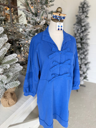 Bow Tie Dress Blue by Jodifl Dresses Jodifl