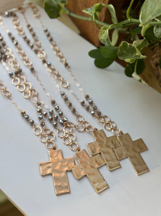 Real Love Necklace Taupe Necklaces SM Style