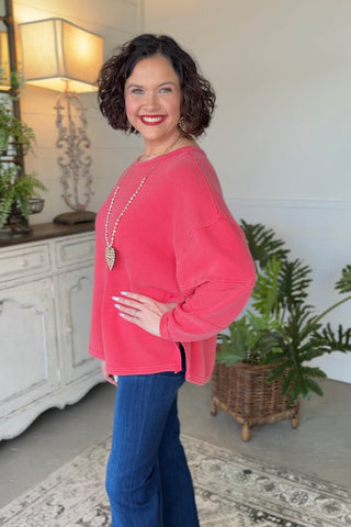 Duffy Top Red Shirts & Tops Blu Pepper