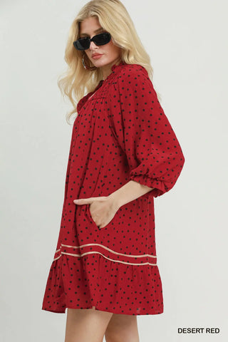 Sherwood Dress Red by Umgee
