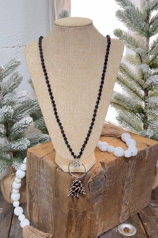 Wild Christmas Necklace Silver/Clear Necklaces BFF