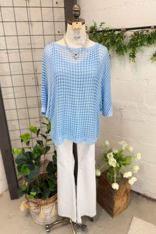 Easy Days Baby Blue sweater Camilla