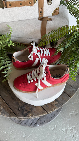 Heads Up Sneakers Red by Corky’s
