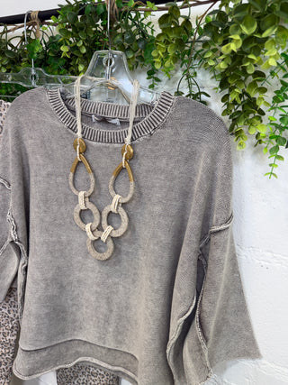 Janie Sweater Mocha Sweater Zenana