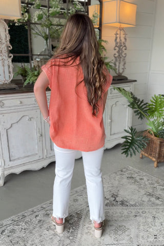 Cozy Days Top Coral Shirts & Tops Zenana