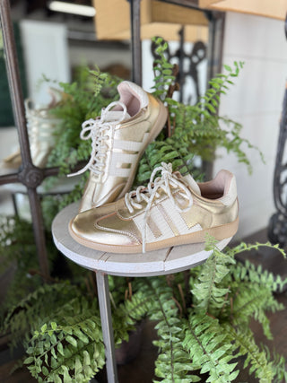 Trackstar Sneakers Gold Metallic Shoes Dirty Laundry