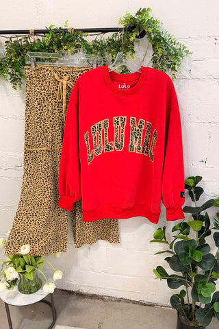 Lulu Mac Red/Leopard