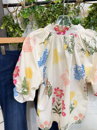 Maci Top Cream Floral by Umgee Shirts & Tops Umgee