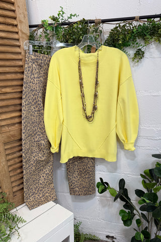 Beaming Sweater Lemon Sweater Cotierra