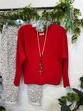 Pearson Sweater Red