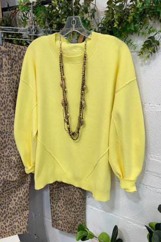 Beaming Sweater Lemon Sweater Cotierra