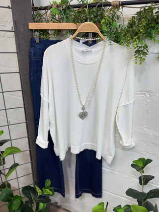 Tranquil Sweater Off White sweater eesome