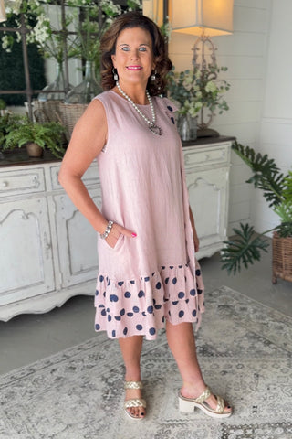 Delilah Dress Blush Dresses S & F/ Italy