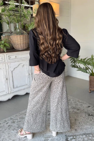 Leopard's Lair Pants Ash Mocha by Easel
